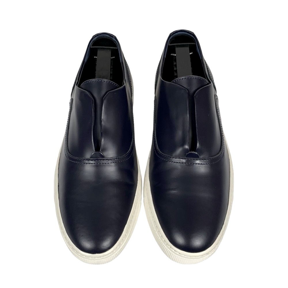Vince Navy Leather “Nelson” Sneakers (Indie Platform Preppy Retro Skater Tennis)